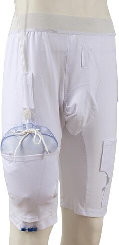 ملابس داخلية لحمل حقيبة ساق القسطرة، تحمل قطعتين سعة 600 مل من أكياس ساق البول للقسطرة متوافقة مع القسطرة فولي وفغر الكلية والقسطرة فوق العانة والصفراوية، وغطاء حقيبة الصرف البولي للرجال والنساء in Kuwait