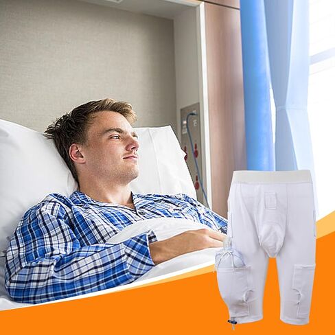 ملابس داخلية لحمل حقيبة ساق القسطرة، تحمل قطعتين سعة 600 مل من أكياس ساق البول للقسطرة متوافقة مع القسطرة فولي وفغر الكلية والقسطرة فوق العانة والصفراوية، وغطاء حقيبة الصرف البولي للرجال والنساء in Kuwait