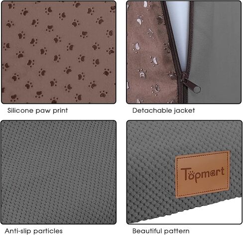 Replacement Cover 2 Tiers Foam Dog Ramps/Steps, Color Grey in Kuwait