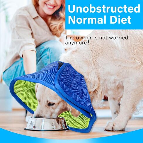 iTecFreely Soft-Dog-Cone-Collar-After-Surgery Extra-Soft-and-Adjustable-Dog-Recovêry-Cone-Collar Breathable-Lightweight-Dog-Cone-Collar-Suitable-for-Medium-Dogs in Kuwait