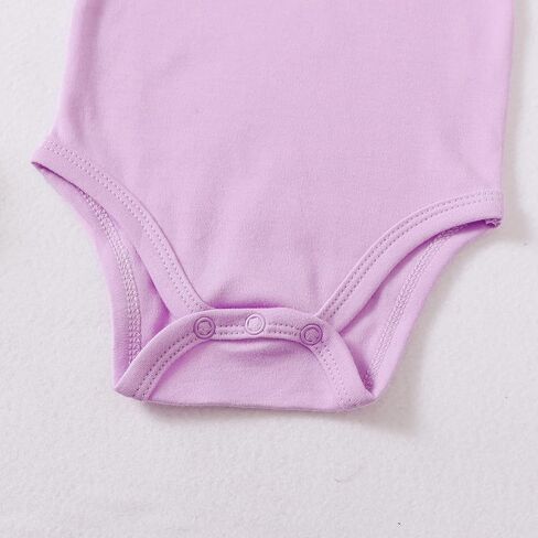 بدلة قطعة واحدة بأكمام جرس للفتيات من DEFAHN رومبير مكشكش متين ملابس قطنية للأطفال الرضع البنات من عمر 0 ​​إلى 24 شهرًا in Kuwait