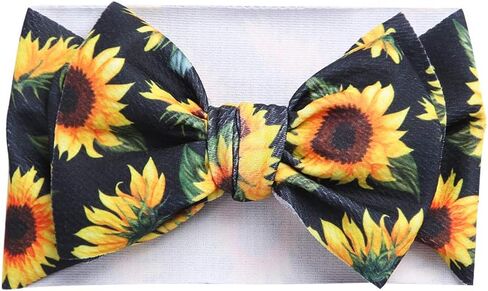Big Bows Hairbands, Soft Polyester & Nylon Hairband with Large Bows for Baby Girls Newborn Infant Toddlers Kids, 10 Colors in 1 Package in Saudi Arabia