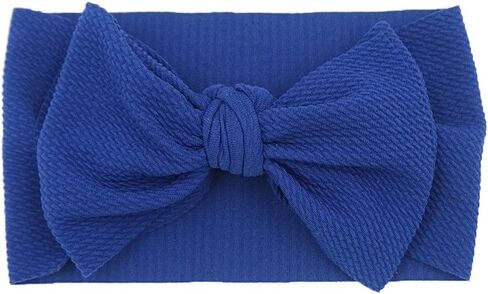 Big Bows Hairbands, Soft Polyester & Nylon Hairband with Large Bows for Baby Girls Newborn Infant Toddlers Kids, 10 Colors in 1 Package in Saudi Arabia