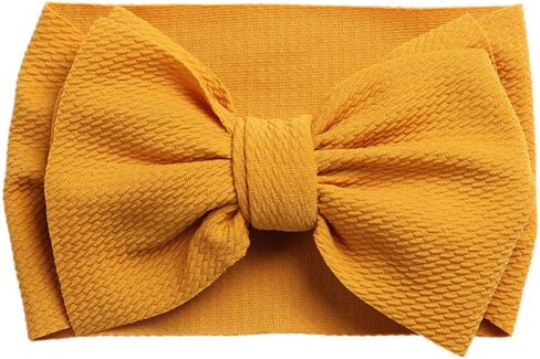 Big Bows Hairbands, Soft Polyester & Nylon Hairband with Large Bows for Baby Girls Newborn Infant Toddlers Kids, 10 Colors in 1 Package in Saudi Arabia