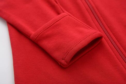 HahaNice Baby 2 Way Zipper Girls Boys 100% Cotton Footed Sleep and Play with Mitten Cuffs 0-12 Months in Saudi Arabia
