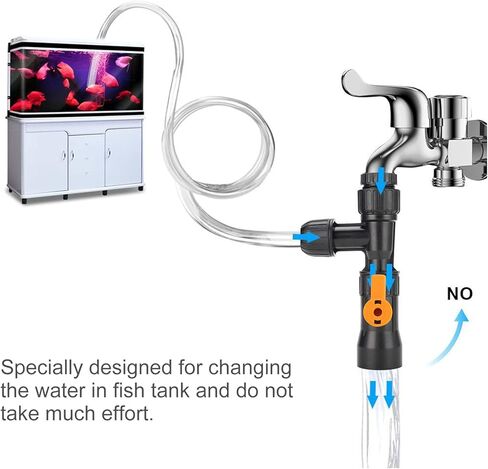 balacoo New Quick Water Changer Aquarium Water Changer Aquarium Water Changer Faucet Aquarium Gravel Cleaner Fish Tank Siphon Cleaner Replacement Faucet Nozzles Water Tank Cleaner in Saudi Arabia