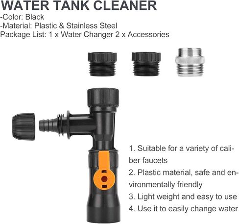 balacoo New Quick Water Changer Aquarium Water Changer Aquarium Water Changer Faucet Aquarium Gravel Cleaner Fish Tank Siphon Cleaner Replacement Faucet Nozzles Water Tank Cleaner in Saudi Arabia