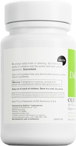 DAVINCI Labs - Olivir 15-45 Capsules in Saudi Arabia