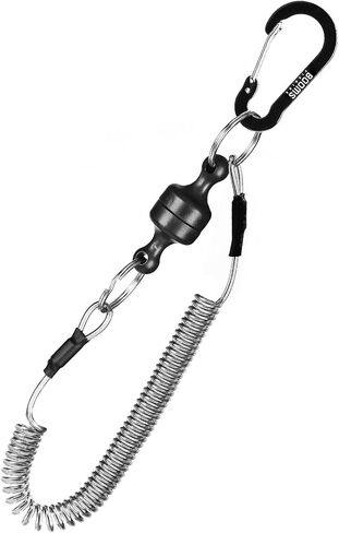 Booms Fishing MRC إصدار شبكي مغناطيسي لصيد الأسماك، سلسلة مفاتيح مغناطيسية سريعة الإصدار، إصدار مشبك مغناطيسي مع حبل ملفوف أو حلقات تسلق in Kuwait