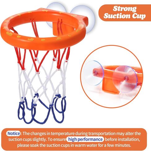 ألعاب الحمام، طوق كرة السلة للاستحمام خالٍ من العفن للأطفال من سن 1 إلى 3 سنوات، لا يوجد طوق كرة السلة في حوض الاستحمام للأطفال الصغار، طوق كرة سلة قوي بالشفط ومجموعة 4 كرات ناعمة للأولاد والبنات، ألعاب حوض للأطفال من 4 إلى 8 سنوات in Kuwait