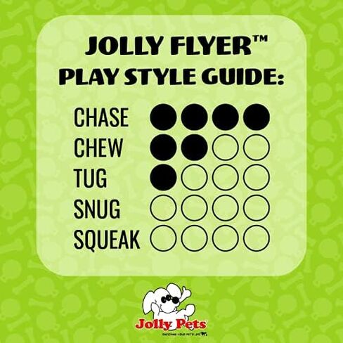 Jolly Pets Flexible, Floating Flyer Dog Toy, Medium/7.5-Inch, Blue, Model Number: 175 BL in Saudi Arabia