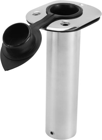 YaeMarine 2Pcs Stainless Steel 15 Degree 30 Degree 90 Degree Rod Holders with Rubber Cap, Liner, Gasket in Saudi Arabia