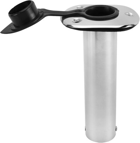 YaeMarine 2Pcs Stainless Steel 15 Degree 30 Degree 90 Degree Rod Holders with Rubber Cap, Liner, Gasket in Saudi Arabia