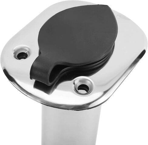 YaeMarine 2Pcs Stainless Steel 15 Degree 30 Degree 90 Degree Rod Holders with Rubber Cap, Liner, Gasket in Saudi Arabia