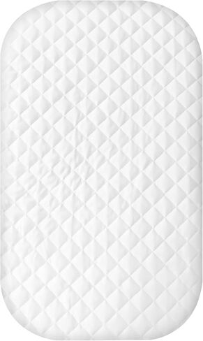 AMKE Bassinet Fitted Waterproof Sheet - 100% Cotton Nursery Bedding, Rectangle and Oval Baby Bassinet Fitted Waterproof Sheets - Fits AMKE Sleeper Crib Mattress in Kuwait