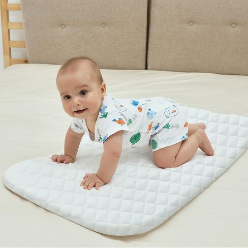 AMKE Bassinet Fitted Waterproof Sheet - 100% Cotton Nursery Bedding, Rectangle and Oval Baby Bassinet Fitted Waterproof Sheets - Fits AMKE Sleeper Crib Mattress in Kuwait