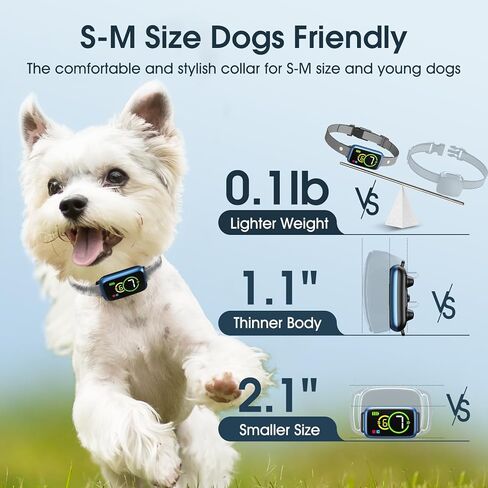 طوق نباح الكلاب، طوق النباح للكلاب الصغيرة والمتوسطة الصغيرة، طوق تدريب ذكي مضاد للصدمات ومضاد للنباح، طوق إيقاف نباح تلقائي مع أوضاع قابلة للتعديل، اهتزاز الصفير و7 حساسية in Kuwait