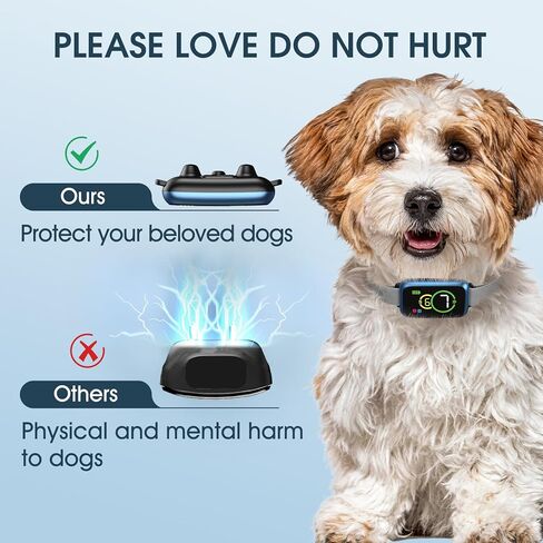 طوق نباح الكلاب، طوق النباح للكلاب الصغيرة والمتوسطة الصغيرة، طوق تدريب ذكي مضاد للصدمات ومضاد للنباح، طوق إيقاف نباح تلقائي مع أوضاع قابلة للتعديل، اهتزاز الصفير و7 حساسية in Kuwait