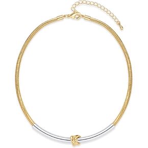 CLASSYZINT Gold Chunky Choker Necklace Large Wide Chain Short Chokers For Women Girls