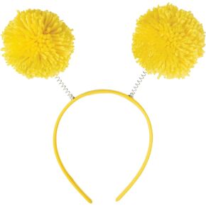 Amscan Pom Pom Headbopper, Party Accessory, Yellow in Saudi Arabia