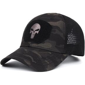 HANERREAL Skull Mesh Baseball Cap Men Tactical Operator Caps Fitted Outdoor Breath Hats in Saudi Arabia
