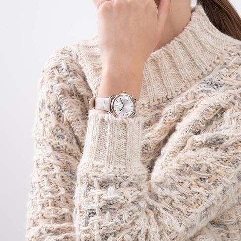 ساعة فورلا ساعات للنساء كوارتز رسمية بحزام جلدي ، عاجي ، 16 (WW00021005L5), بيج, حزام in Kuwait