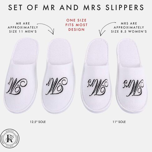 Romance Helpers Couple Slipper Gift Set | Set of 2 White Matching Spa Hotel Bath Slippers for Couples in Saudi Arabia