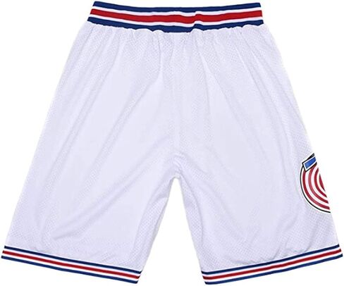 شورت كرة السلة للرجال من فيلم سبيس جام شورت رياضي للكبار أبيض مقاس S-XXL in Kuwait