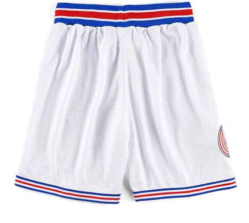 شورت كرة السلة للرجال من فيلم سبيس جام شورت رياضي للكبار أبيض مقاس S-XXL in Kuwait