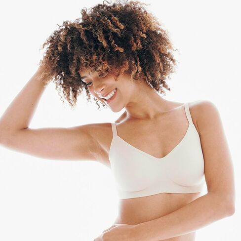 حمالة صدر لاسلكية من Floatley to The T-shirt للنساء، حمالة صدر ناعمة حريرية لتنعيم الظهر اليومي مع وسادات قابلة للإزالة in Kuwait