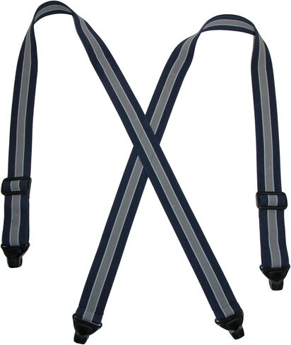 CTM® Men's Elastic Plastic Clip-End TSA Compliant Airport Suspenders in Kuwait