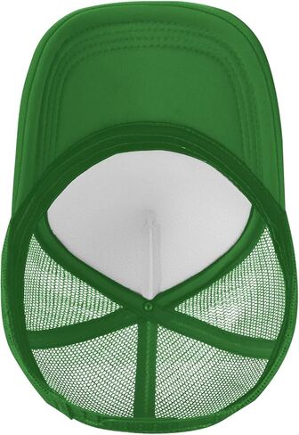 Yeltajev Flat Brim Baseball Mesh Golf Cap Adjustable Fashion Hip Hop Unisex Green Dad Masters hat in Kuwait