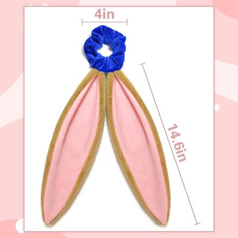 عصابة رأس على شكل أذن الأرنب، عصابة شعر من القطيفة على شكل أذن أرنب للنساء والفتيات، إكسسوارات أزياء الأرنب لمستلزمات حفلات الهالوين التنكرية in Kuwait