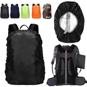 LingTu 20-80L Waterproof Backpack Rain Cover with Storage Pouch and Adjustable Buckle Strap for Traveling Outdoor Hiking Camping
