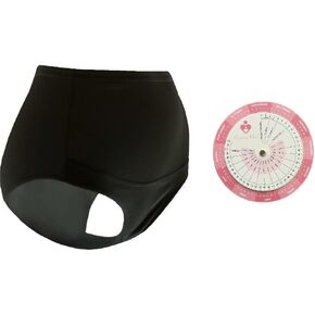 Blue Star Print Maternity Underwear Over Bump Women's Motherhood Pregnancy Calculator Wheel