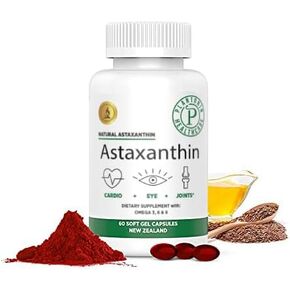 Plantonin AstaNZ Plus, New Zealand Natural Premium Astaxanthin 12mg, 60 Count - Natural Antioxidant - Supports Recovery from Exercise + Joint, Skin, Eye Health in Kuwait