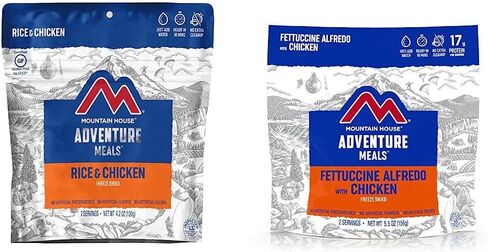 ماونتن هاوس ارز ودجاج | طعام التخييم المجفف بالتجميد | 6 قطع | خال من الغلوتين in Kuwait