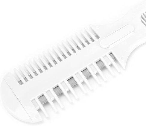 Shanrya Pet Hair Trimmer Comb, Pet Hair Cutting Comb, Pet Split End Trimmer, Pet Hair Cutting Tools, Grooming Razor Thinning Dog Cat Floating Hair Remover with 5 Blades in Saudi Arabia