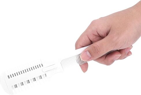 Shanrya Pet Hair Trimmer Comb, Pet Hair Cutting Comb, Pet Split End Trimmer, Pet Hair Cutting Tools, Grooming Razor Thinning Dog Cat Floating Hair Remover with 5 Blades in Saudi Arabia