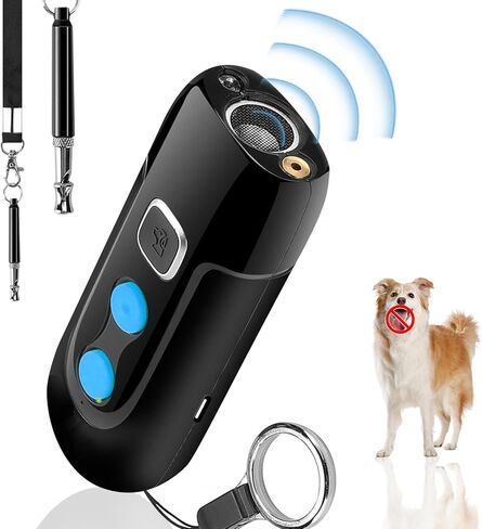 HGFLMR Ultrasonic Barking Control Devices, Bark Control Devices, 3 in 1 Rechargeable Dog Behavior Training Control Device, Stops Bad Behavior of Bad Behavior Dog Bark Training Devices in Kuwait