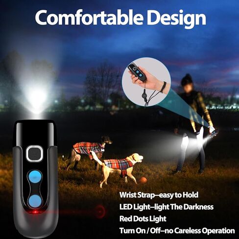 HGFLMR Ultrasonic Barking Control Devices, Bark Control Devices, 3 in 1 Rechargeable Dog Behavior Training Control Device, Stops Bad Behavior of Bad Behavior Dog Bark Training Devices in Kuwait