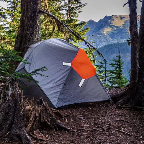 2 Pieces Blaze Orange Safety Panel Large Pentagonal Orange Panel Hunting Mesh Blaze Orange Pack Attachment with Reflective Strip on Tent Backpack for Field Trip Hiking Camping Biking Outdoor Traveling in Saudi Arabia