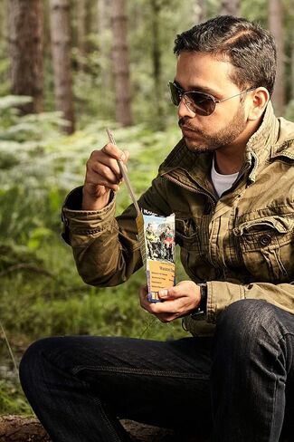 Titanium Long Handled Spoon with a Biggest Bowl, 8.7 inch/ 221mm Round Titanium Spoon comes with a Perfect Soup size bowl to make it a Great outdoor Companion | Camping Spoon with Waterproof Case in Kuwait