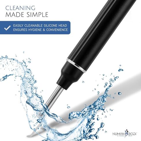 مجموعة إزالة شمع الأذن من فينياس جراي، منظف الأذن مع كاميرا بدقة 1080 بكسل، منظار الأذن مع ضوء LED، 6 ملاعق أذن و6 أدوات تقليدية، كاميرا لاسلكية لأجهزة iPhone وiPad وAndroid in Kuwait