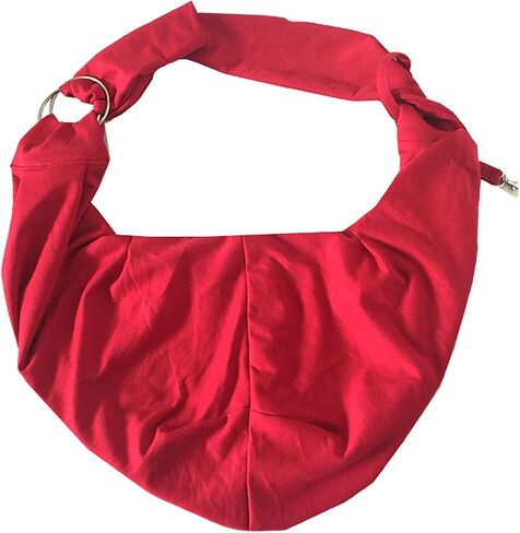 Surblue Pet Sling Carrier Bag with Hands-Free Reversible Belts, Safe Comfortable Adjustable Crossbody Shoulder Outdoor Travel Pet Tote Suitable for Small Dog Cat Puppy up to 12 lb (New Red) in Kuwait