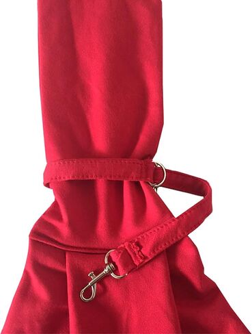 Surblue Pet Sling Carrier Bag with Hands-Free Reversible Belts, Safe Comfortable Adjustable Crossbody Shoulder Outdoor Travel Pet Tote Suitable for Small Dog Cat Puppy up to 12 lb (New Red) in Kuwait