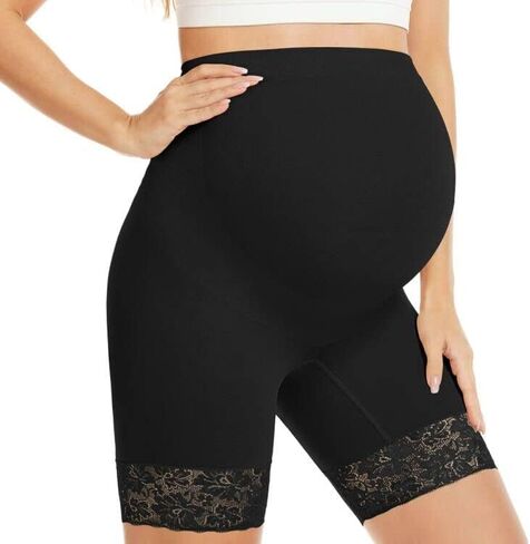 ملابس داخلية للحوامل من الدانتيل "Baby Bump" للفستان، ملابس داخلية للحمل في منتصف الفخذ لالتقاط الصور لحفلة استقبال المولود الجديد in Kuwait