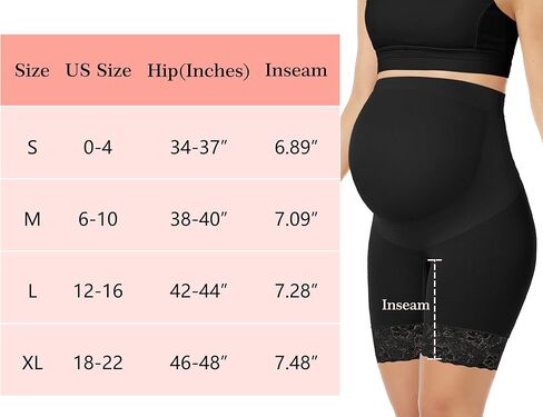 ملابس داخلية للحوامل من الدانتيل "Baby Bump" للفستان، ملابس داخلية للحمل في منتصف الفخذ لالتقاط الصور لحفلة استقبال المولود الجديد in Kuwait