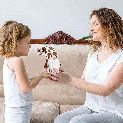 زوج البقر القزمة السويدية البني العجل الطبقات تومت دمى البقر طباعة البقرة الشمال ديكور المطبخ مجموعة أفكار الهدايا مجموعة من 2 in Kuwait