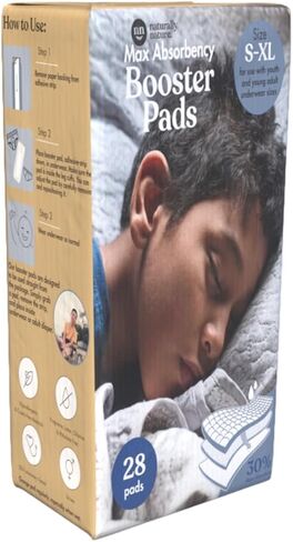 Naturally Nature Potty Training Pads for Toddlers, Size 2T-5T, 22-35lbs, Toddler Diaper Pads, One-Size, Perfect for Light Accidents, and Overnight Leak Protection (32 ct.), Unisex in Kuwait